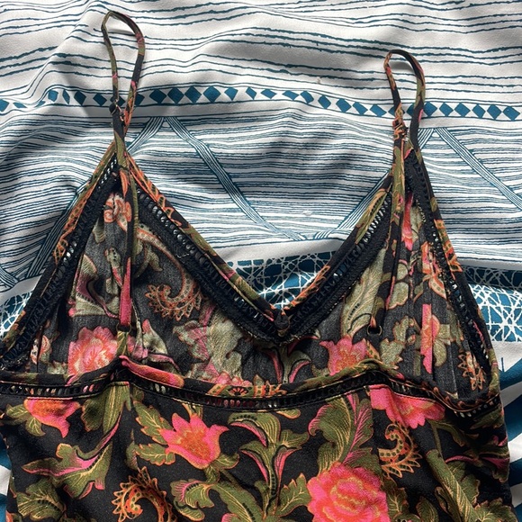 Spell and the gypsy etienne maxi slip slit strappy dress fit and flare floral - Picture 12 of 17